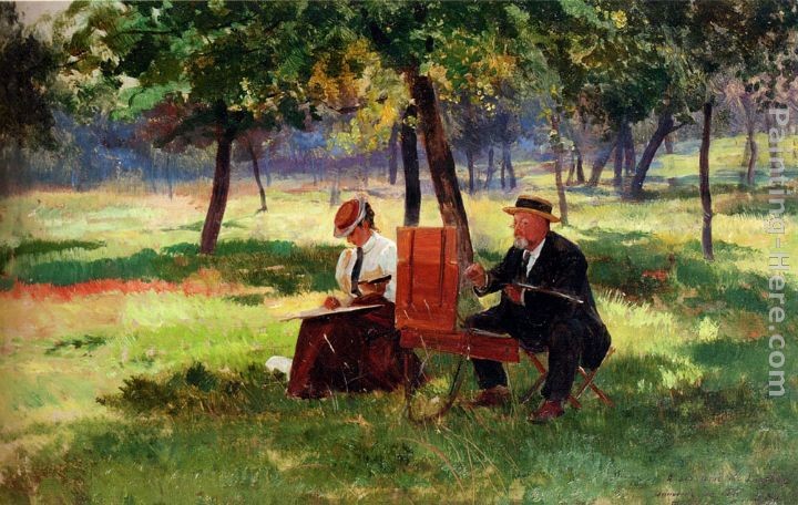 Eugene-Alexis Girardet Souvenir de l'ete